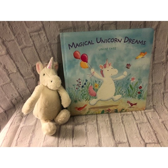 Jellycat London Unicorn Plush & book - Picture 1 of 5